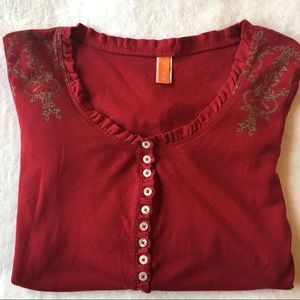 Lucy brand long sleeve top, size Med